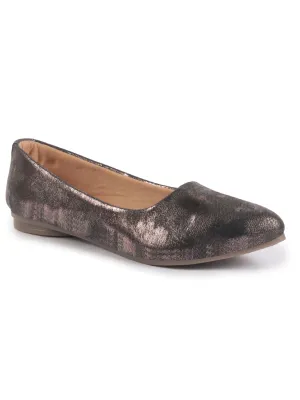 Women Comfortable Slip On Flat Ballerina Glittery Shiny Casual Ballet Driving Shoes Cushioned Insole