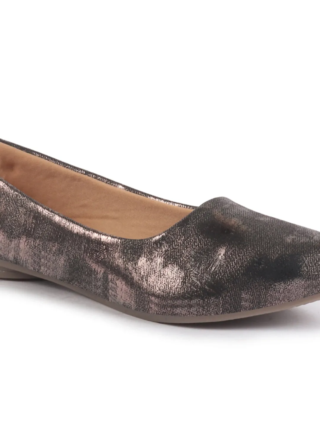 Women Comfortable Slip On Flat Ballerina Glittery Shiny Casual Ballet Driving Shoes Cushioned Insole