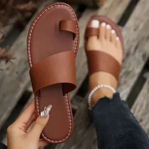 Women's Back-Strap Comfort Sandals - Slip-On Round Toe