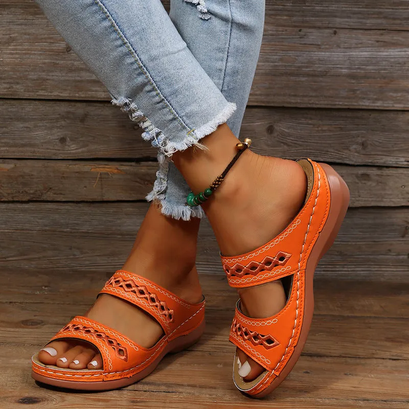Women's Cutout Flat Casual Slippers