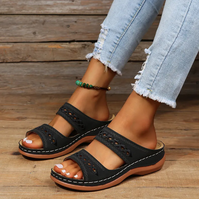 Women's Cutout Flat Casual Slippers