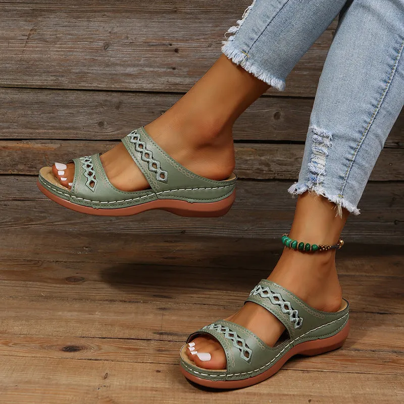 Women's Cutout Flat Casual Slippers