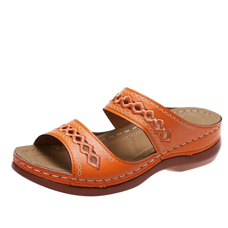 Women's Cutout Flat Casual Slippers