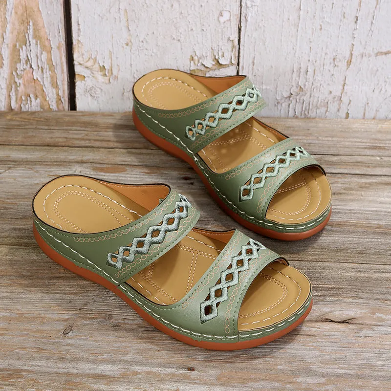 Women's Cutout Flat Casual Slippers