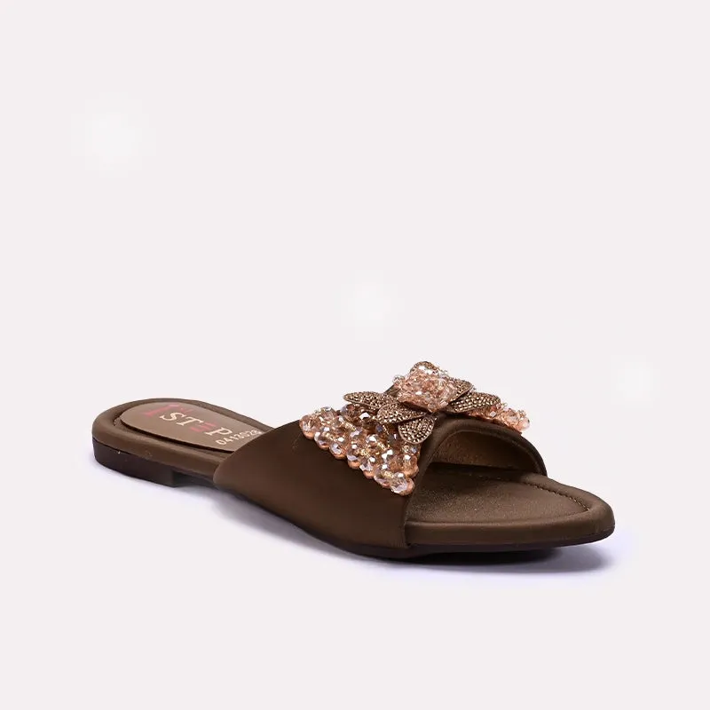 Womens Fawn Fancy Flat Slippers 0413028
