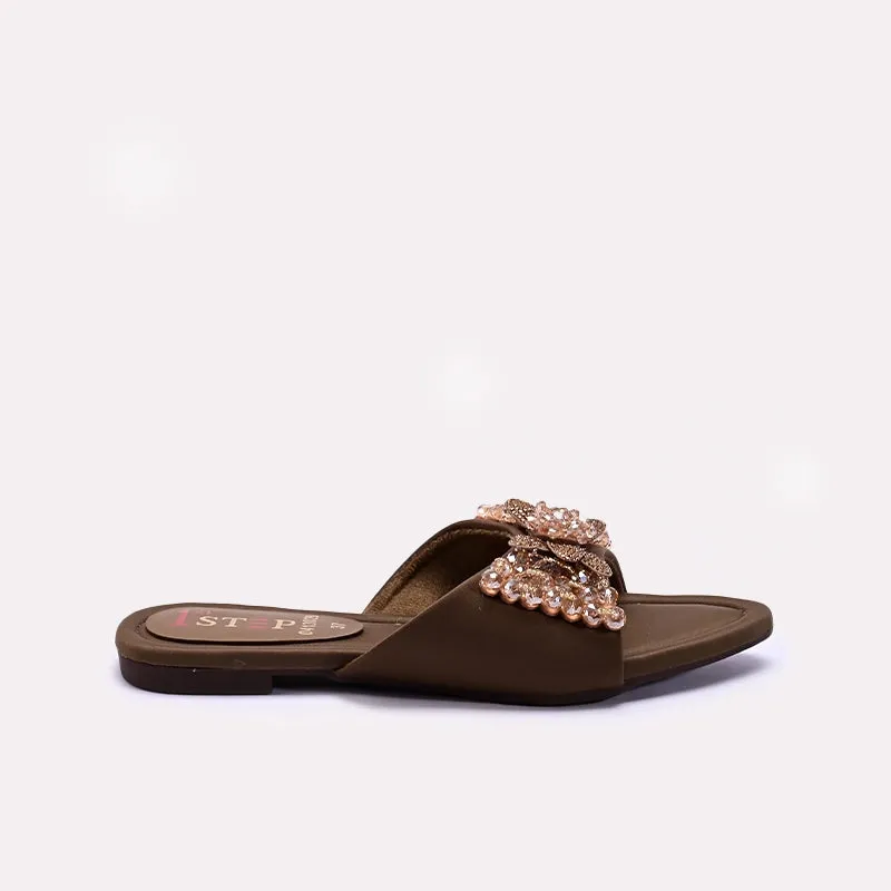 Womens Fawn Fancy Flat Slippers 0413028