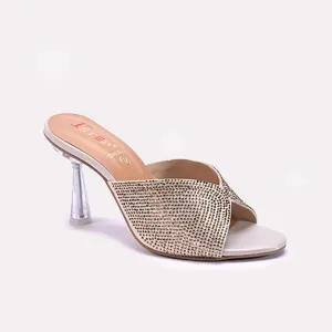 Womens Gold Bridal Slippers 0412629