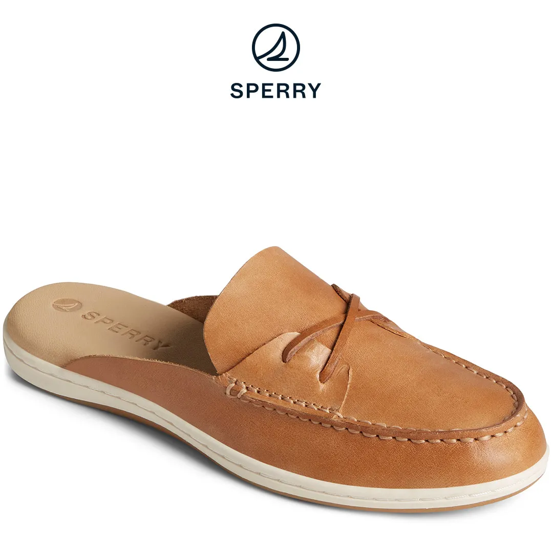 Women's Mulefish Leather Boat Shoe Tan (STS88718)