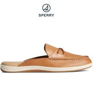 Women's Mulefish Leather Boat Shoe Tan (STS88718)