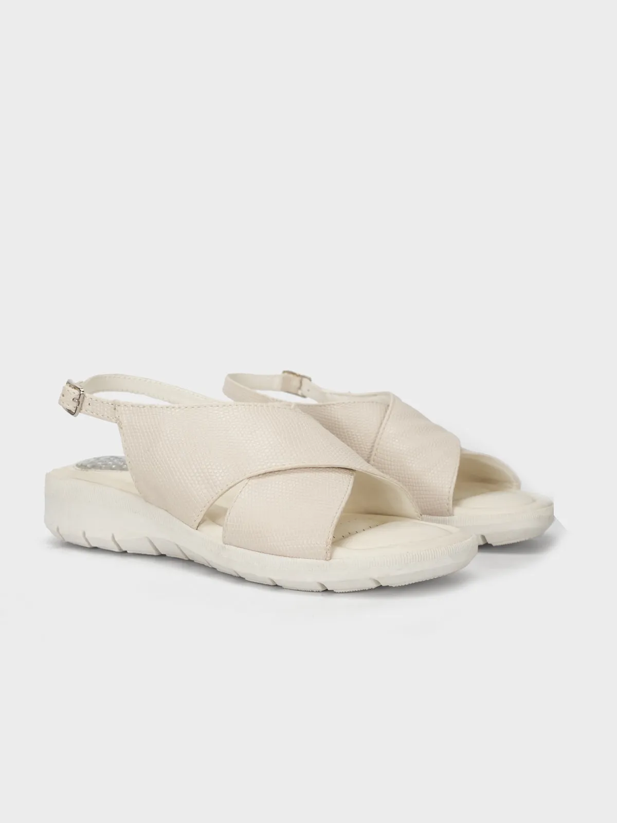 Women's "ELENA" Wide Strap Open Toe Sandals