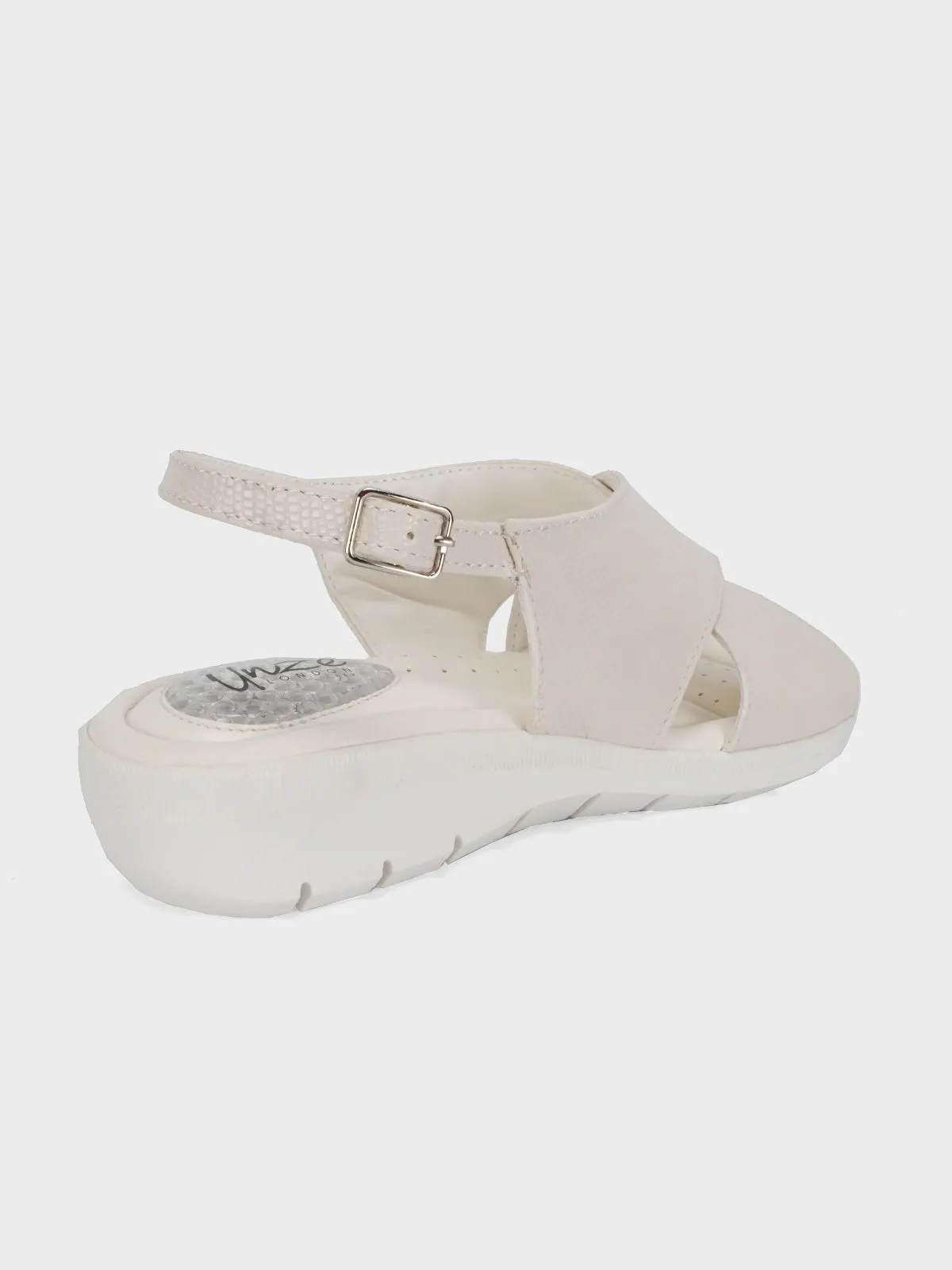 Women's "ELENA" Wide Strap Open Toe Sandals