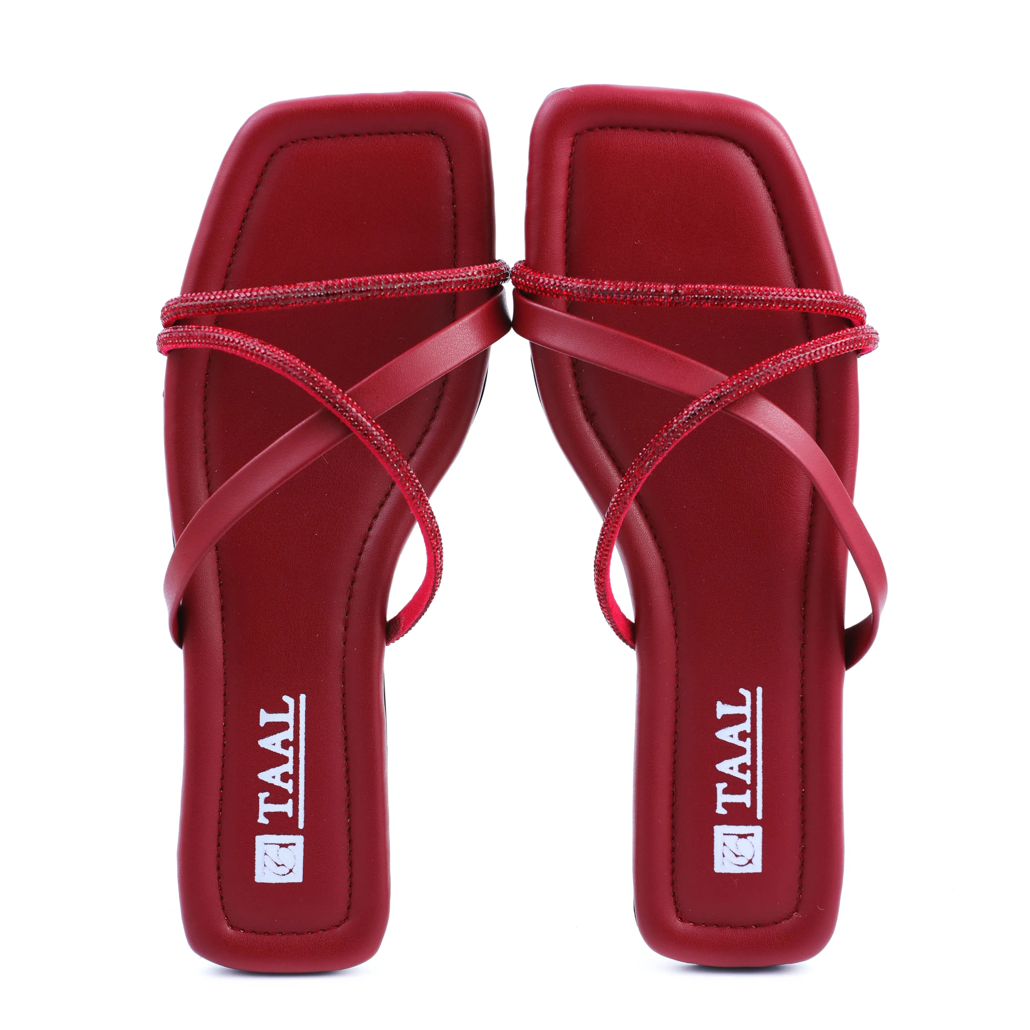 Zarika Maroon Women Flat Slippers